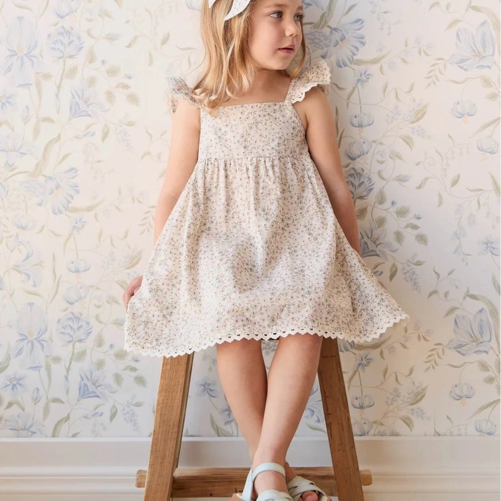 Jamie Kay Floral Elodie Dress and bloomer set Fifi violet color size 3 years